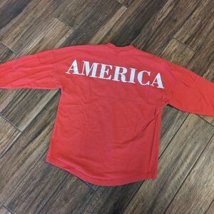 America Pullover Small Red USA long sleeve